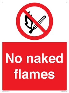 No naked flames